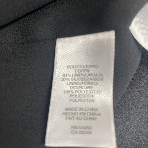 Jibes New York Lined Floral Sleeveless Black and Red Women's Top Size 8 - Picture 4 of 5